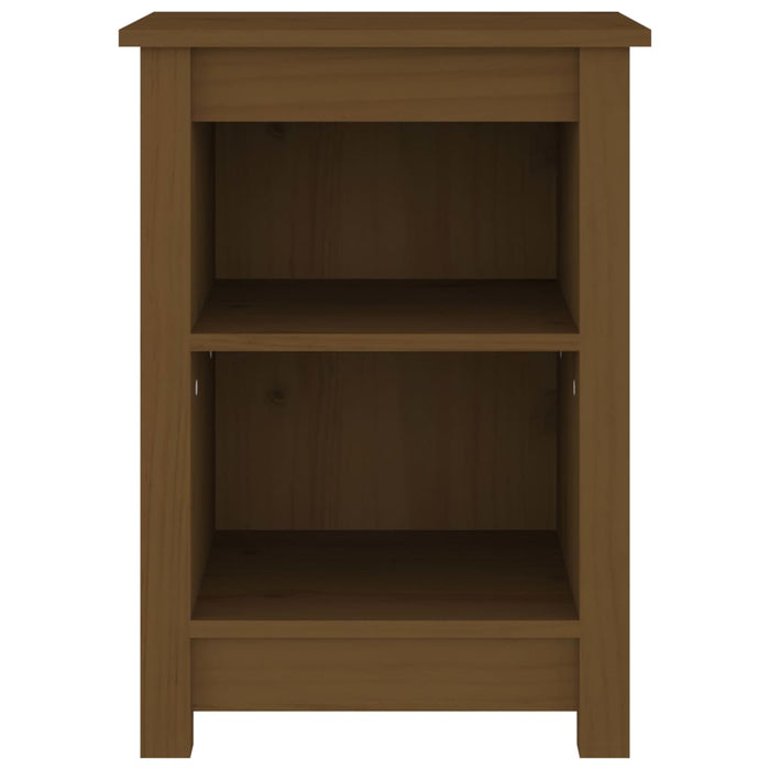 Comodini 2 pz Miele 40x35x55 cm in Legno Massello di Pino