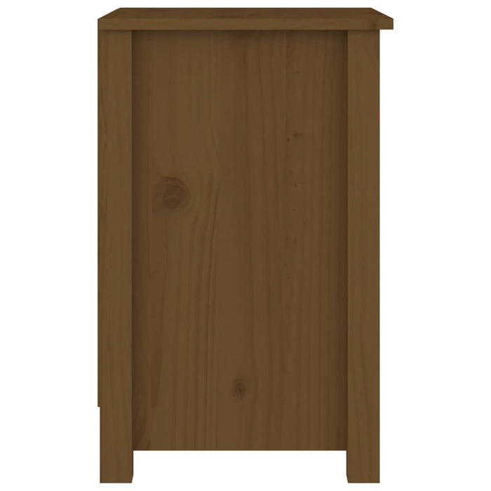 Comodini 2 pz Miele 40x35x55 cm in Legno Massello di Pino