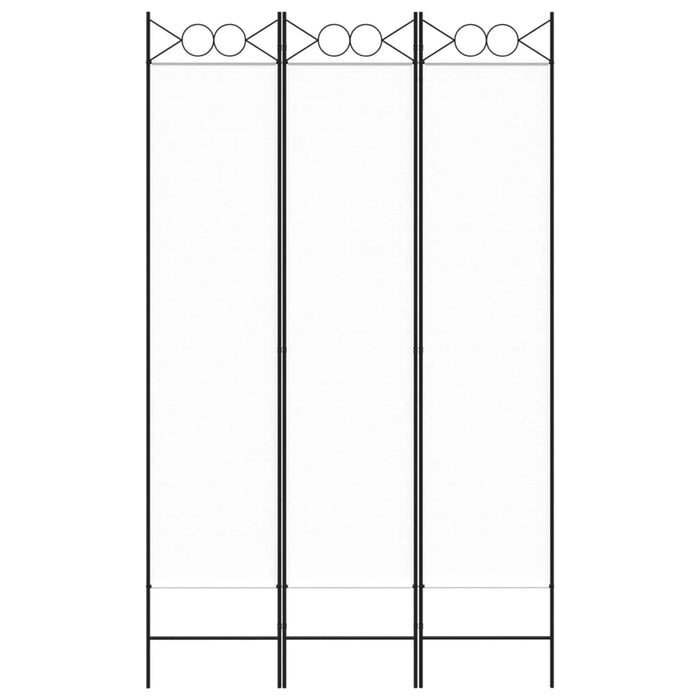 Divisorio a 3 Pannelli bianco 120x200 cm in Tessutocod mxl 94594