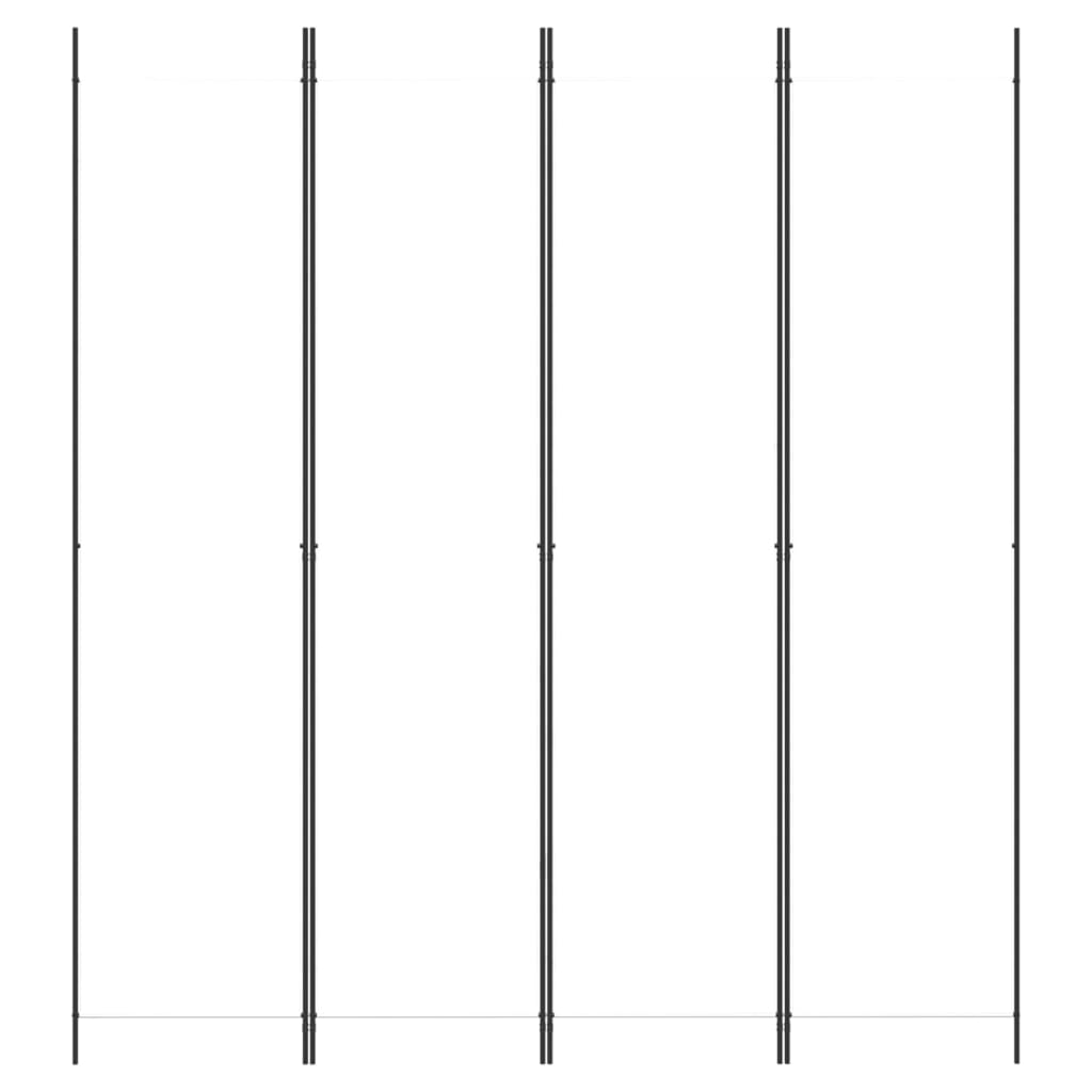 Divisorio a 4 Pannelli Bianco 200x220 cm Tessutocod mxl 70603