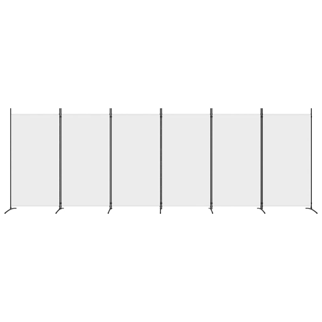 Divisorio a 6 Pannelli Bianco 520x180 cm Tessutocod mxl 121215