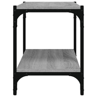 Mobile TV Grigio Sonoma 60x33x41 cm Legno Multistrato e Acciaio