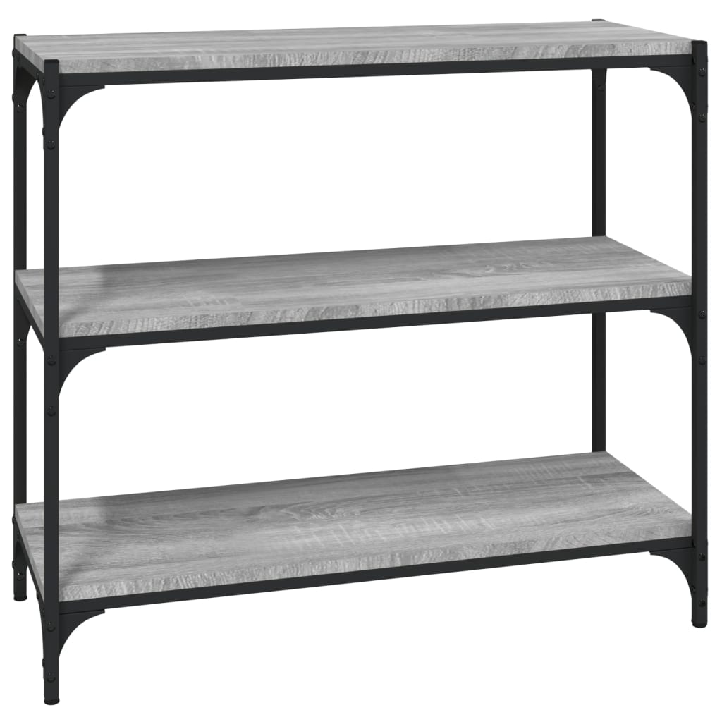 Libreria grigio sonoma 80x33x70,5cm Legno Multistrato e Acciaio cod mxl 23182