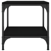 Tavolino Nero 40x40x40 cm in Legno Multistrato cod 12499