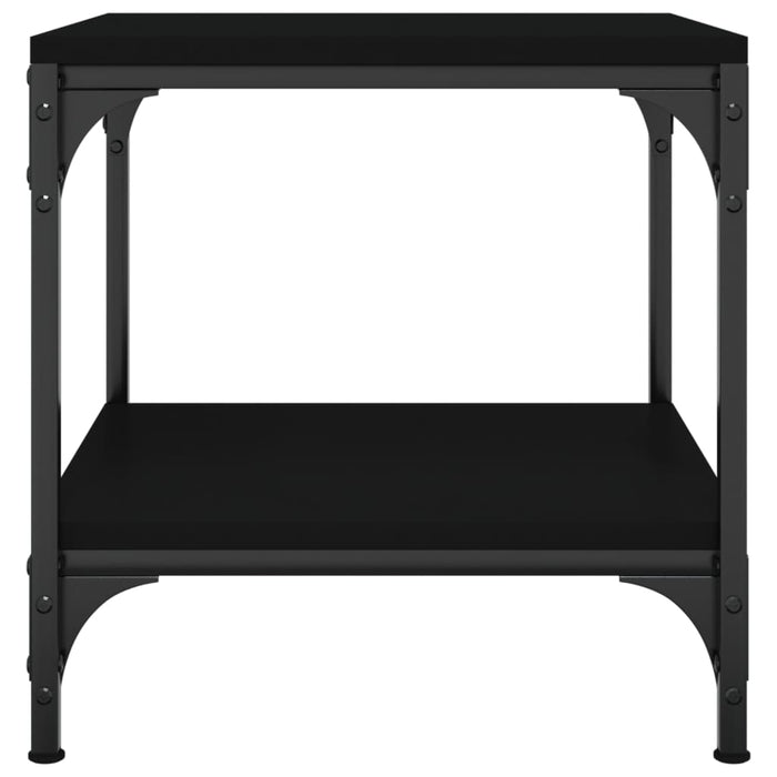 Tavolini 2pz Nero 40x40x40 cm in Legno Multistrato