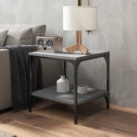 Tavolini 2pz grigio sonoma 40x40x40 cm in Legno Multistrato 819384