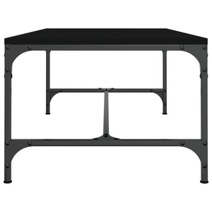 Tavolino da Salotto Nero 100x50x35cm Legno Multistrato 819387