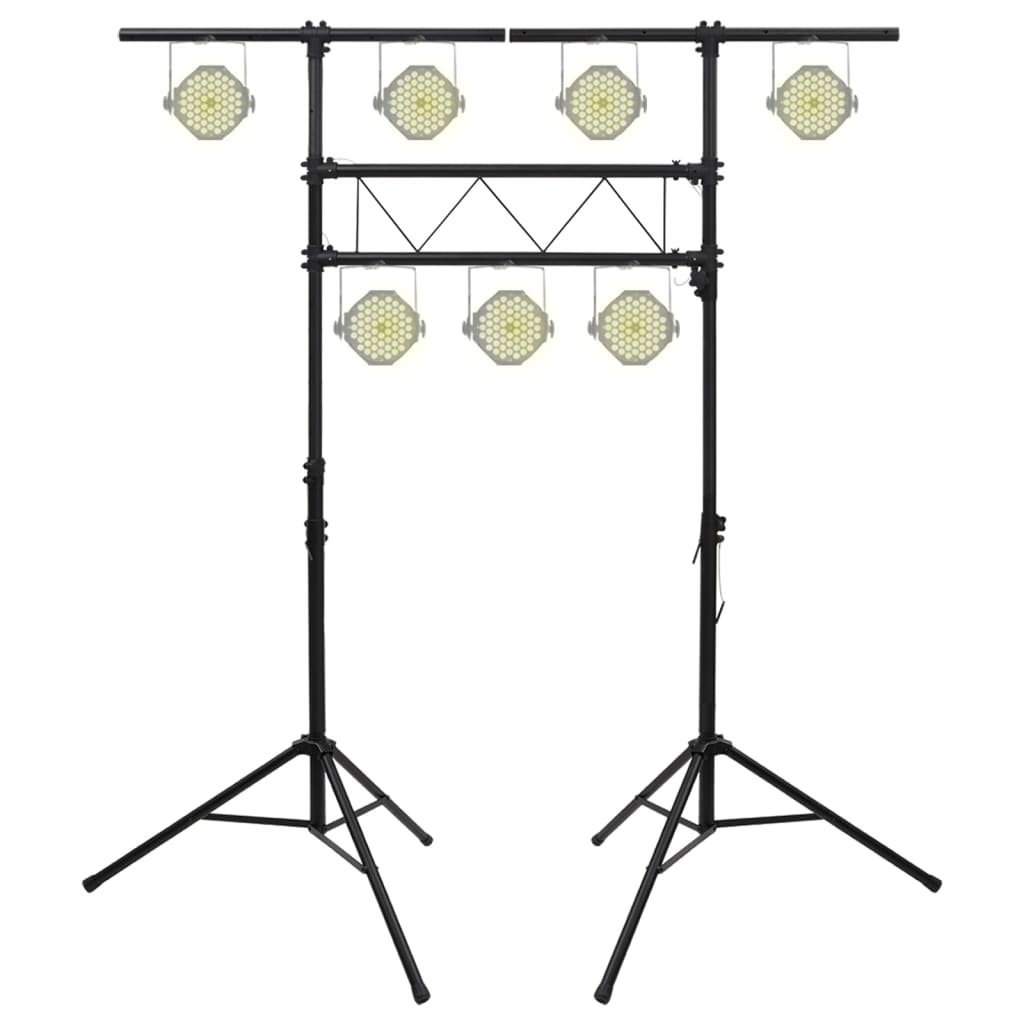 Stativo per Luci Nero 238x115x(180-300) cm Acciaio cod mxl 64509