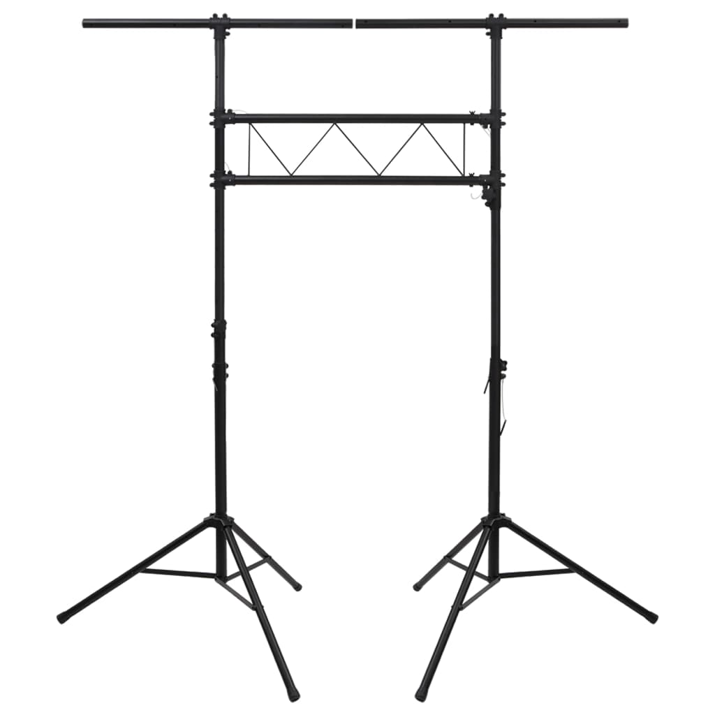 Stativo per Luci Nero 238x115x(180-300) cm Acciaio 70180