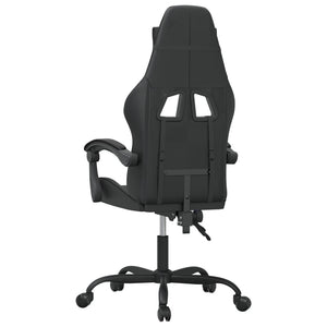 Sedia da Gaming Girevole Nera in Similpelle 349527