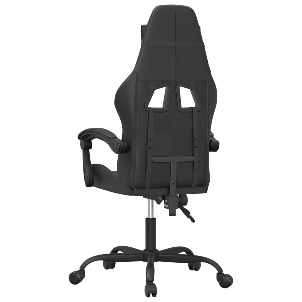 Sedia da Gaming Girevole Nera in Similpelle 349551