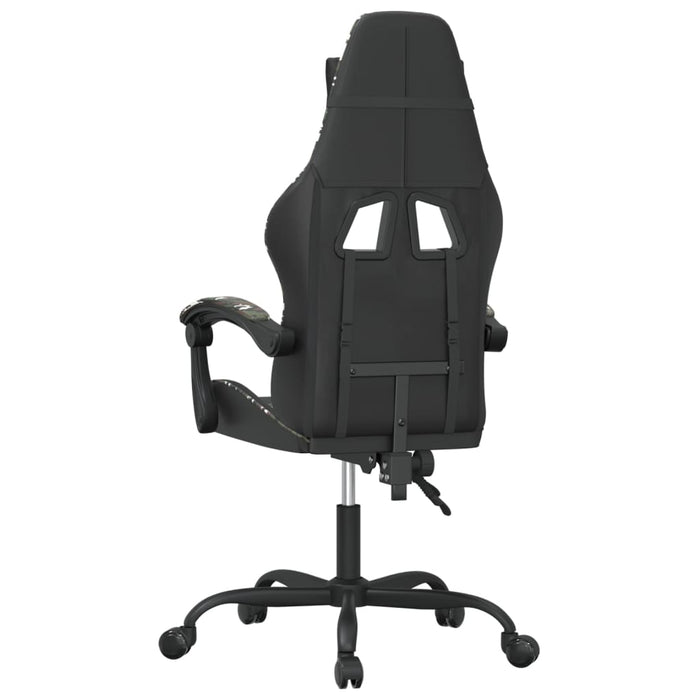 Sedia da Gaming Girevole Nero e Mimetico in Similpelle cod mxl 76414