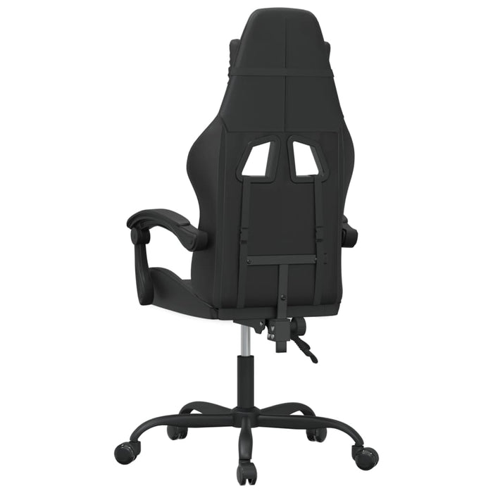 Sedia da Gaming Girevole Nera in Similpelle 349575