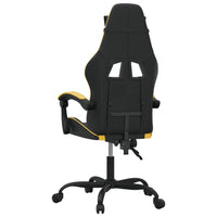 Sedia da Gaming Girevole Nera e Oro in Similpelle cod mxl 60354