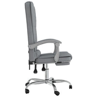 Sedia da Ufficio Massaggio Reclinabile Grigio chiaro in Tessuto cod mxl 26138