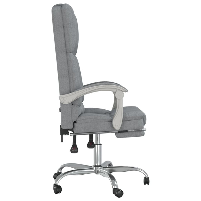 Sedia da Ufficio Massaggio Reclinabile Grigio chiaro in Tessuto cod mxl 39827