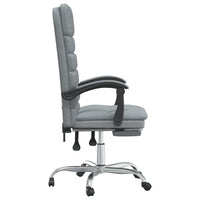 Sedia da Ufficio Massaggio Reclinabile Grigio chiaro in Tessuto cod mxl 26139