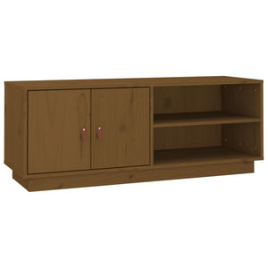 Mobile Porta TV Miele 105x34x40 cm in Legno Massello di Pino cod 10822