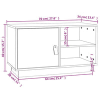 Mobile Porta TV 70x34x40 cm in Legno Massello di Pino cod mxl 6679