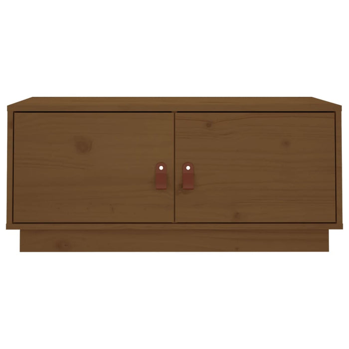 Tavolino da Salotto Miele 80x50x35 cm in Legno Massello di Pino cod 9466