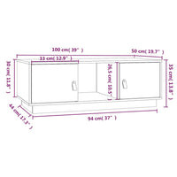 Tavolino da Salotto Bianco 100x50x35 cm Legno Massello di Pino cod mxl 27586