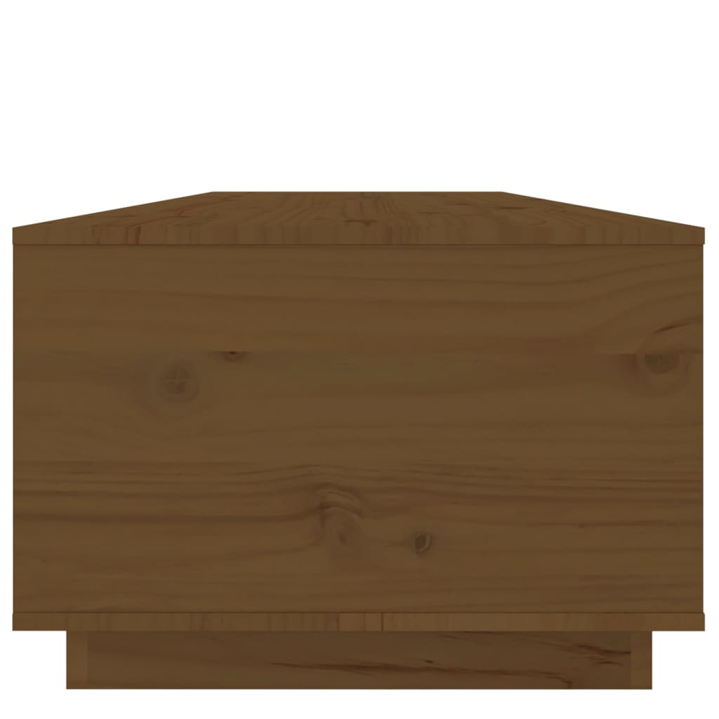 Tavolino da Salotto Miele 100x50x35 cm Legno Massello di Pino cod mxl 25690