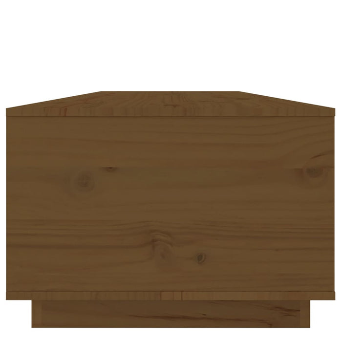 Tavolino da Salotto Miele 100x50x35 cm Legno Massello di Pino cod mxl 25690