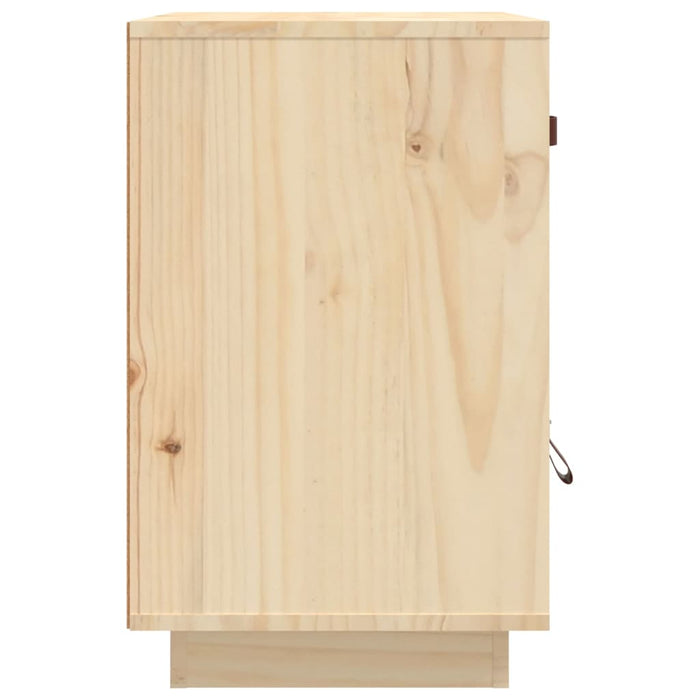 Comodini 2 pz 40x34x55 cm in Legno Massello di Pino cod mxl 30431