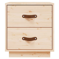 Comodini 2 pz 40x34x45 cm in Legno Massello di Pino 818326