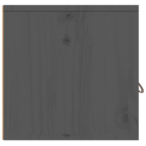 Pensile Grigio 80x30x30 cm in Legno Massello di Pino cod mxl 32992