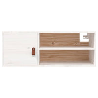 Pensile Bianco 80x30x30 cm in Legno Massello di Pino cod mxl 32908