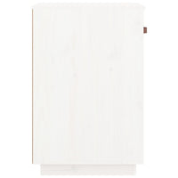 Armadietto da Scrivania Bianco 40x50x75 cm Legno Massello Pino cod mxl 41404