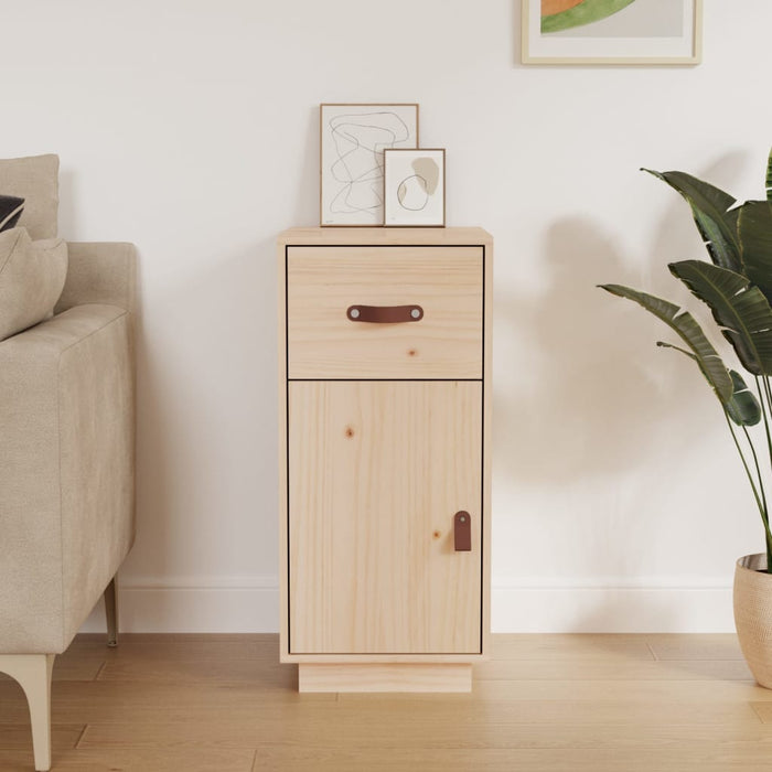 Credenza 34x40x75 cm in Legno Massello di Pino