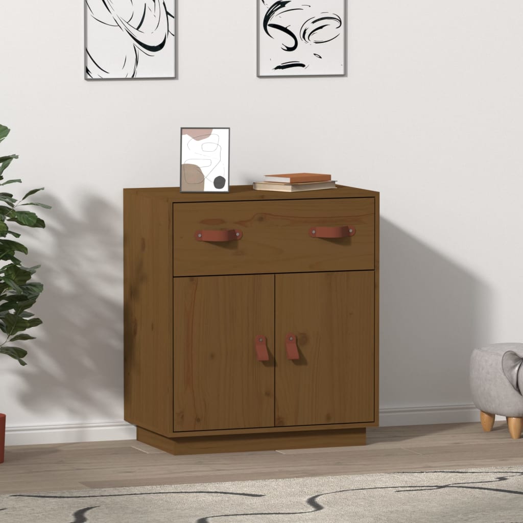 Credenza Miele 65,5x40x75 cm in Legno Massello di Pino 820130