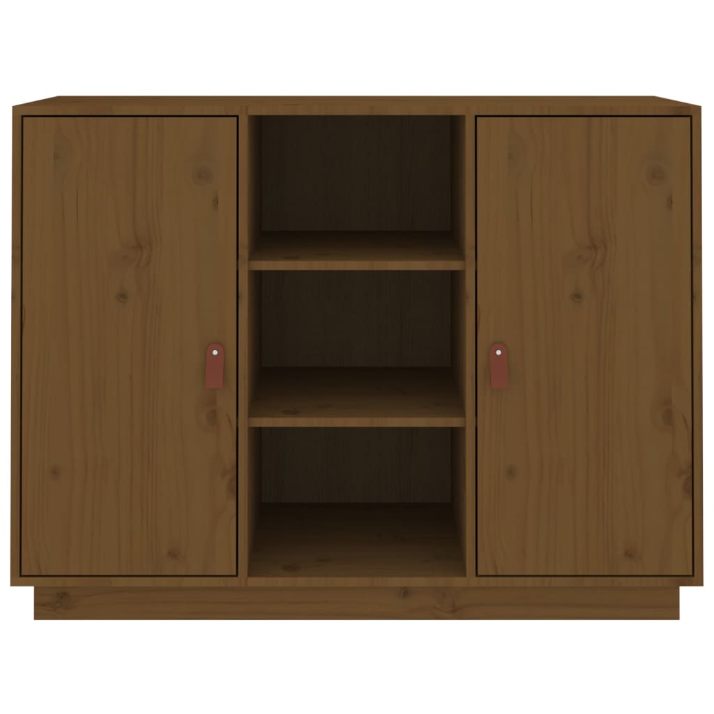 Credenza Miele 100x40x75 cm in Legno Massello di Pino cod 9509