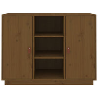 Credenza Miele 100x40x75 cm in Legno Massello di Pino cod 9509