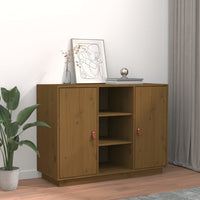 Credenza Miele 100x40x75 cm in Legno Massello di Pino cod mxl 25683