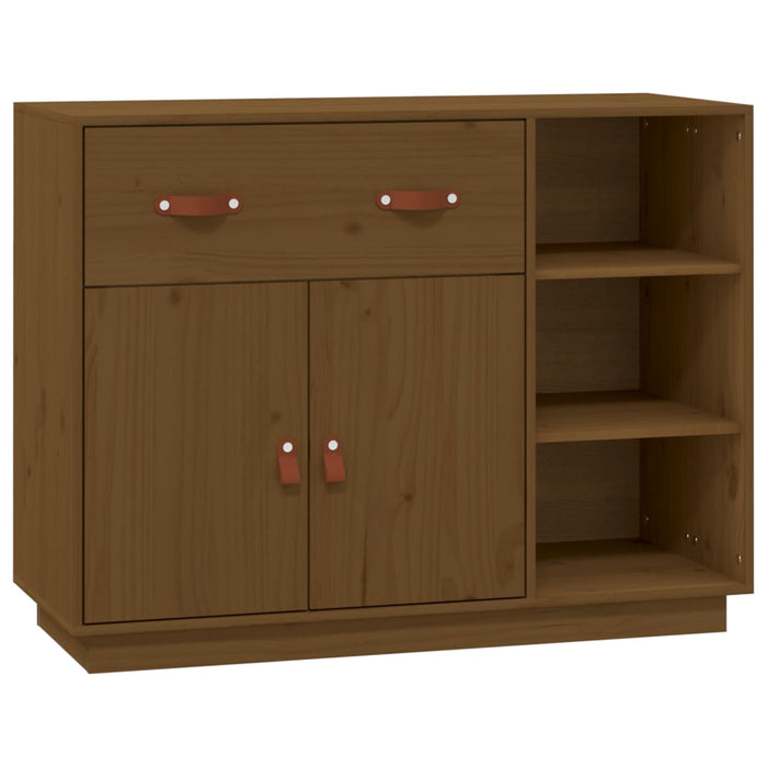 Credenza Miele 98,5x40x75 cm in Legno Massello di Pino