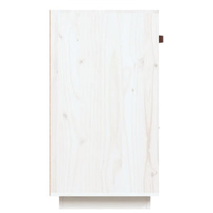 Credenza Bianca 100x40x75 cm in Legno Massello di Pino cod mxl 16632