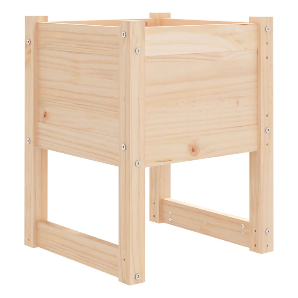 Fioriere 2 pz 40x40x52,5 cm in Legno Massello di Pino 822108