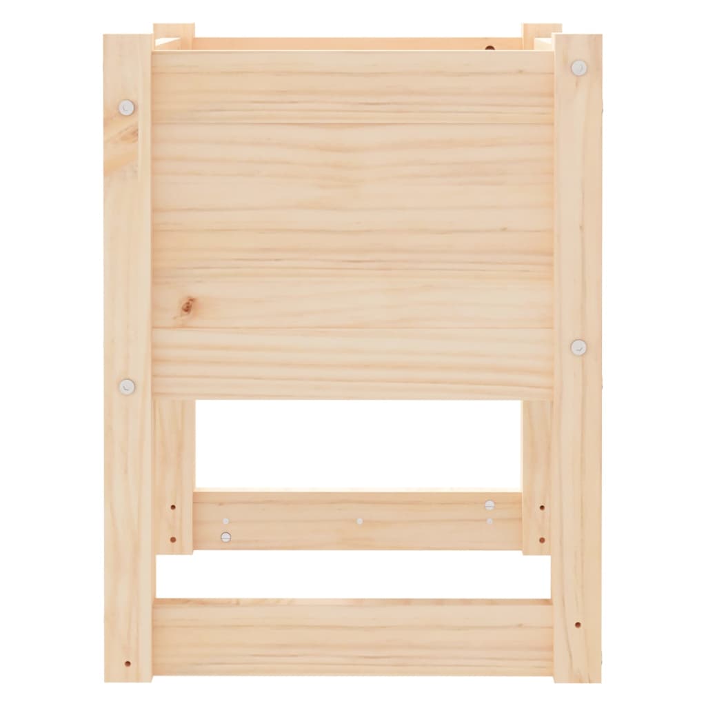 Fioriere 2 pz 40x40x52,5 cm in Legno Massello di Pino 822108