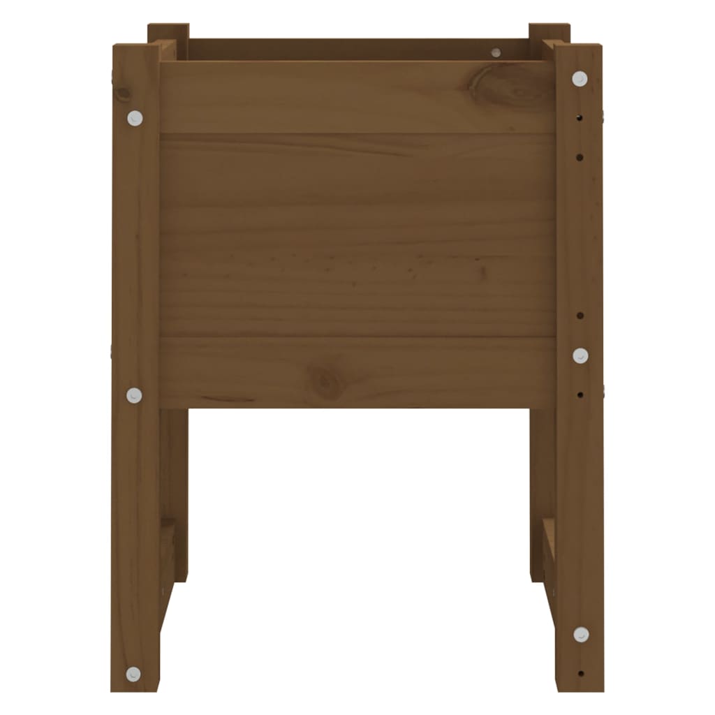 Fioriere 2 pz Miele 40x40x52,5 cm in Legno Massello di Pino 822114