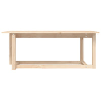 Tavolino da Salotto 110x55x45 cm Legno Massello di Pino cod 11527