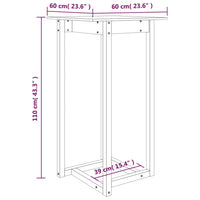 Tavolo da Bar 60x60x110 cm in Legno Massello di Pino cod mxl 7374