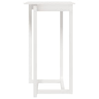 Tavolo da Bar Bianco 60x60x110 cm in Legno Massello di Pino cod mxl 10173