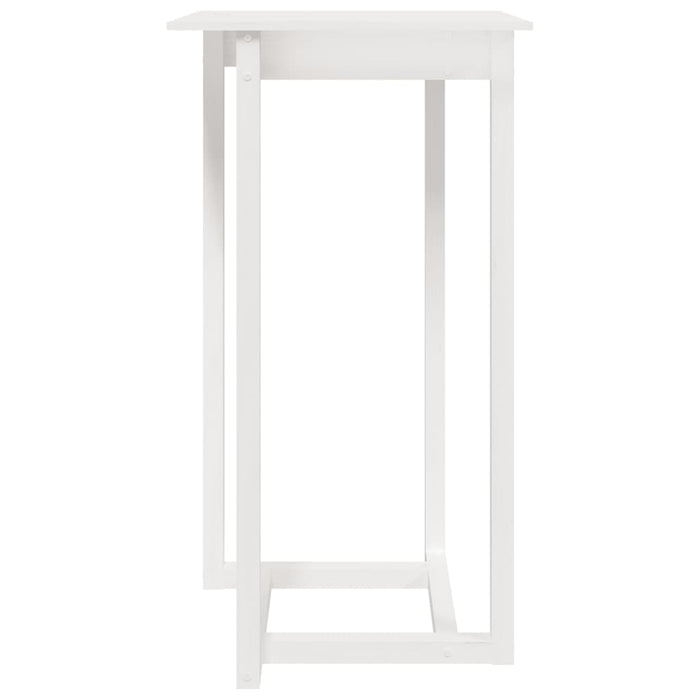 Tavolo da Bar Bianco 60x60x110 cm in Legno Massello di Pino cod mxl 10173