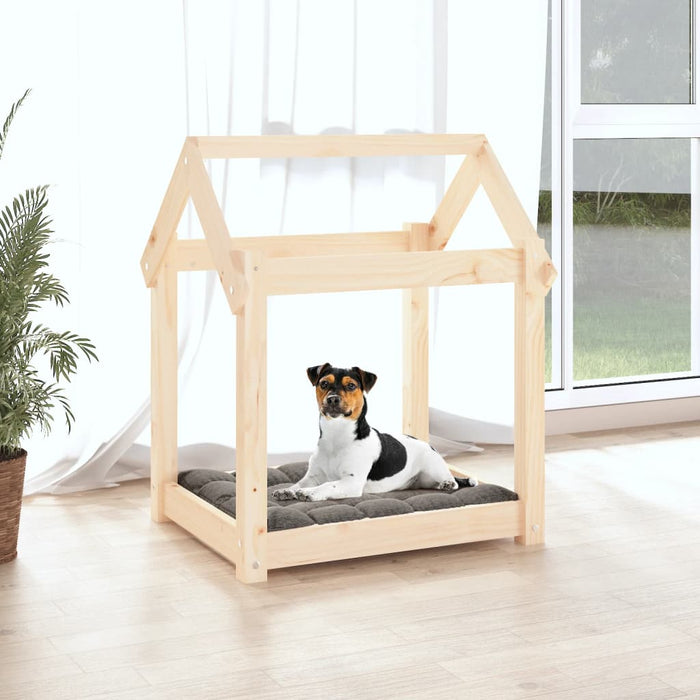 Cuccia per Cani 61x50x70 cm in Legno Massello di Pino