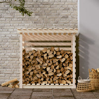 Portalegna 108x73x108 cm in Legno Massello di Pino cod mxl 73645