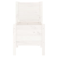 Fioriera Bianca 245,5x44x75 cm in Legno Massello di Pino cod mxl 66656