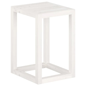 Set Supporti per Piante 3 pz Bianco in Legno Massello di Pino 822268